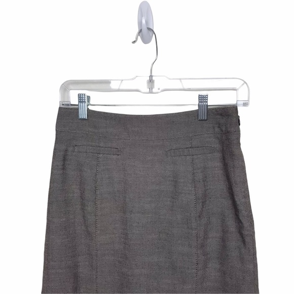 Ann Taylor Factory Petite Taupe Gray Pencil Skirt - Picture 3 of 9